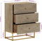 vidaXL - Ladekastje - 55x30x76 - cm - massief - mangohout - en - ijzer