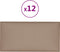 vidaXL - Wandpanelen - 12 - st - 2,16 - m² - 60 - x - 30 - cm - kunstleer - cappuccinokleur