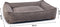 Designed by Lotte Ribbed - Hondenmand - Premium ribstof - Bruin - 95x80x23 cm