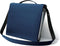 YAKA Mappendrager – Blauwe marine, Bagagetas voor School , Kantoor, Werk, Zakelijk, Kunstenaarsspullen, Licht PVC Portfolio, Dossiers, Kantoorbenodigdheden, Documenten Organizer met Riemen en Handvat, Past om A4 40-80mm Ordners (Blauwe marine)
