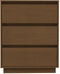 vidaXL - Dressoir - 60x34x75 - cm - massief - grenenhout - honingbruin