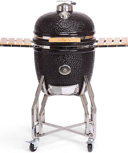 Yakiniku - BBQ Kamado 19 Inch Large met Onderstel en Zijtafels - Keramiek - Zwart
