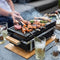 YAKINIKU - Rechthoekige Shichirin BBQ - Tafelgrill - Hibachi - Japanse BBQ Grill - Keramische Japanese Yakitori Grill - Geschikt Voor Binchotan Houtskool - 2 t/m 6 Personen - Grilldoorsnede 35,5 cm x 17,5 cm