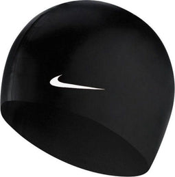Nike Swim Silicone Cap - Unisex Badmuts - Zwart/Wit - Maat 0