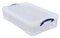 Really Useful Box opbergdoos 33 liter, transparant 6 stuks