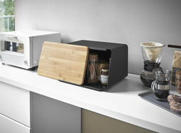 Yamazaki Broodtrommel met Deksel - Tower - Zwart