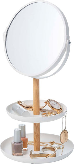 Yamazaki Make Up Spiegel en Accessoire houder - Tosca - Wit