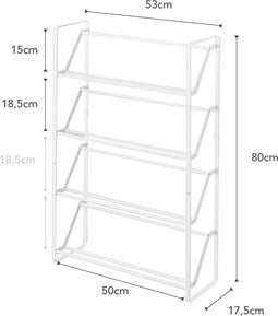 Yamazaki Schoenenrek - 4 niveaus - Slim - Wit