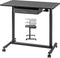 Bureau zit sta verrijdbaar - laptoptafel - in hoogte verstelbaar - 91.5 x 56 cm