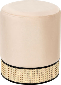 YANKTON - Poef - Beige - Fluweel