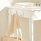 SoBuy FWT43-W - Bureau - Compact 60x40cm met Lade & Zijhaken - Wit