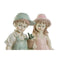 Decoratieve figuren DKD Home Decor Blauw Roze Hars Jongen (18 x 15 x 41 cm) (2 pcs)