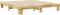 vidaXL - Bedframe - zonder - matras - 180x200 - cm - massief - hout - eiken