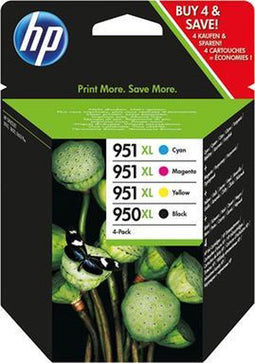 HP 950XL / 951XL - Inktcartridge - Hoge Capaciteit - Zwart / Cyaan / Magenta / Geel (4-Pack)