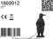 Light & Living Tafellamp Penguin - Zwart - 21x17x41cm - Modern