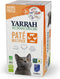 Yarrah Bio Kattenvoer Multipack Paté Graanvrij Kip - Rund 8 x 100 gr NL-BIO-01
