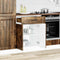 vidaXL - Keuken - onderkast - Lucca - bewerkt - hout - gerookt - eikenkleurig