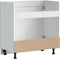 vidaXL - Spoelbakonderkast - Kalmar - 80x46x81,5cm - bewerkt - hout - grijs - sonoma