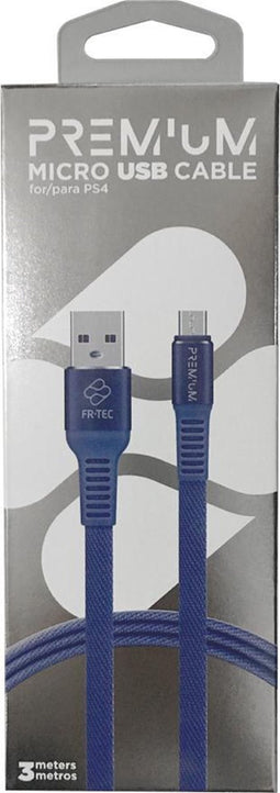 FR-TEC PS4 Oplaadkabel Premium - Micro USB Kabel - 3 Meter