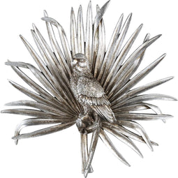 PTMD parrot zilver poly hangende muur decoratie