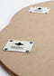 Mica Decorations Avilo - Wandspiegel - Abstract ontwerp - Donkerrood - L58 x B45 cm
