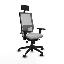 Bureaustoel met hoofdsteun Piqueras y Crespo 3D066N1 Lichtgrijs