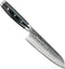 Yaxell Gou Santokumes 16.5 cm - 101 Lagen Damaststaal - SG2 Staal - 63 HRC - Canvas-Micarta Heft