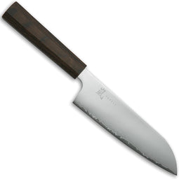 Yaxell HANA Santokumes 16.5 cm - 3 Lagen Damaststaal - Movax Staal - Pakka Wood Heft