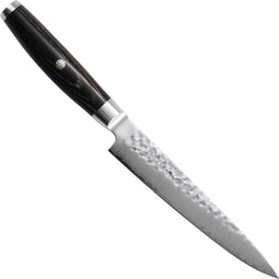 Yaxell Ketu Vleesmes 18 cm - SG2 Stalen Kern - Tsuchime Finish - Pakkahout Handvat