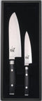Yaxell Ran Messenset - Giftset - 2-delig - Santoku 16,5 cm & Universeelmes 12 cm - 69 Lagen Damaststaal - VG10 Staal - 61 HRC - Canvas-Micarta Heft