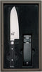 Yaxell Ran Messenset - Giftset - 2-delig - Santoku Mes 16,5 cm en Messenlijper - 69 Lagen Damaststaal - VG10 Staal - 61 HRC - Canvas-Micarta Heft