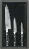 Yaxell Ran Messenset - Giftset - 3-delig - Koksmes 20 cm, Universeelmes 12 cm & Schilmes 8 cm - 69 Lagen Damaststaal - VG10 Staal - 61 HRC - Canvas-Micarta Heft