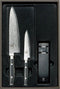 Yaxell Ran Messenset - Giftset - 3-delig - Messenslijper met Koksmes 20 cm en Universeelmes 12 cm - 69 Lagen Damaststaal - VG10 Staal - 61 HRC - Canvas-Micarta Heft