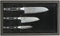Yaxell Ran Messenset - Giftset - 3-delig - Santoku Mes 16,5 cm, Santoku Mes 12,5 cm en Schilmes 8 cm - 69 Lagen Damaststaal - VG10 Staal - 61 HRC - Canvas-Micarta Heft