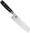Yaxell Ran Nakiri Koksmes 16,5 cm - 69 Lagen Damaststaal - VG10 Staal - 61 HRC - Canvas-Micarta Heft