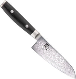 Yaxell Ran Santoku Koksmes 12,5 cm - 69 Lagen Damaststaal - VG10 Staal - 61 HRC - Canvas-Micarta Heft