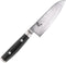 Yaxell Ran Santoku Koksmes 12,5 cm - 69 Lagen Damaststaal - VG10 Staal - 61 HRC - Canvas-Micarta Heft