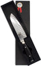 Yaxell Ran Santoku Koksmes 16.5cm met Kuiltjes - 69 Lagen Damaststaal - VG10 Staal - 61 HRC - Canvas-Micarta Heft