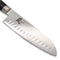 Yaxell Ran Santoku Koksmes 16.5cm met Kuiltjes - 69 Lagen Damaststaal - VG10 Staal - 61 HRC - Canvas-Micarta Heft