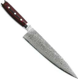 Yaxell Super Gou Koksmes 24 cm - 161 Lagen Damaststaal - SG2 Staal - 63 HRC - Canvas-Micarta Heft