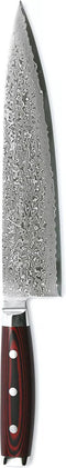 Yaxell Super Gou Koksmes 24 cm - 161 Lagen Damaststaal - SG2 Staal - 63 HRC - Canvas-Micarta Heft