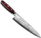 Yaxell Super Gou Messenset - 6-delig - Bamboe Magneetstrip met 5 Messen - 161 Lagen Damaststaal - SG2 Staal - 63 HRC - Canvas-Micarta Heft