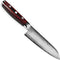 Yaxell Super Gou Messenset - 6-delig - Zwarte Magneetstrip met 5 Messen - 161 Lagen Damaststaal - SG2 Staal - 63 HRC - Canvas-Micarta Heft
