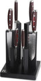 Yaxell Super Gou Messenset - 7-delig - Magnetisch 'Tower' Messenblok met 6 Messen - 161 Lagen Damaststaal - SG2 Staal - 63 HRC - Canvas-Micarta Heft