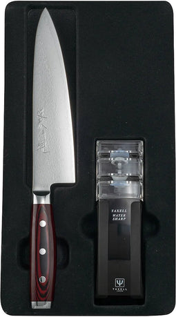 Yaxell Super Gou Messenset - Giftset - 2-delig - Messenslijper & Koksmes 20 cm - 161 Lagen Damaststaal - SG2 Staal - 63 HRC - Canvas-Micarta Heft