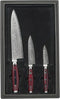 Yaxell Super Gou Messenset - Giftset - 3-delig - Koksmes 20 cm, Universeelmes 12 cm & Schilmes 8 cm - 161 Lagen Damaststaal - SG2 Staal - 63 HRC - Canvas-Micarta Heft