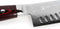 Yaxell Super Gou Santoku Mes met Kuiltjes 16,5 cm - 161 Lagen Damaststaal - SG2 Staal - 63 HRC - Canvas-Micarta Heft