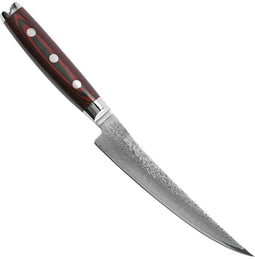 Yaxell Super Gou Uitbeenmes Gebogen 15 cm - 161 Lagen Damaststaal - SG2 Staal - 63 HRC - Canvas-Micarta Heft