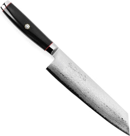 Yaxell Super Gou Ypsilon Kiritsuke Koksmes 20 cm - 193 Lagen Damaststaal - SG2 Staal - 63 HRC - Canvas-Micarta Heft - Japan