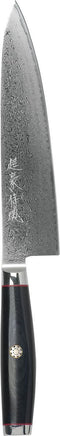 Yaxell Super Gou Ypsilon Koksmes 20 cm - 193 Lagen Damaststaal - SG2 Staal - 63 HRC - Canvas-Micarta Heft - Japan